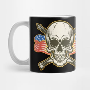 Vintage Death or Glory Skull Tattoo Mug